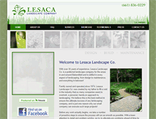 Tablet Screenshot of lesacalandscape.com